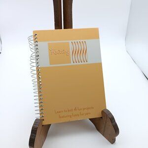 Knitting Project Book With Fuzzy Yarn Patterns